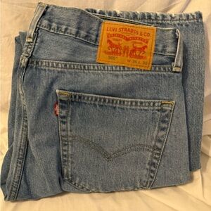 Levi's Blue 505 Straight Jeans Iconic Style